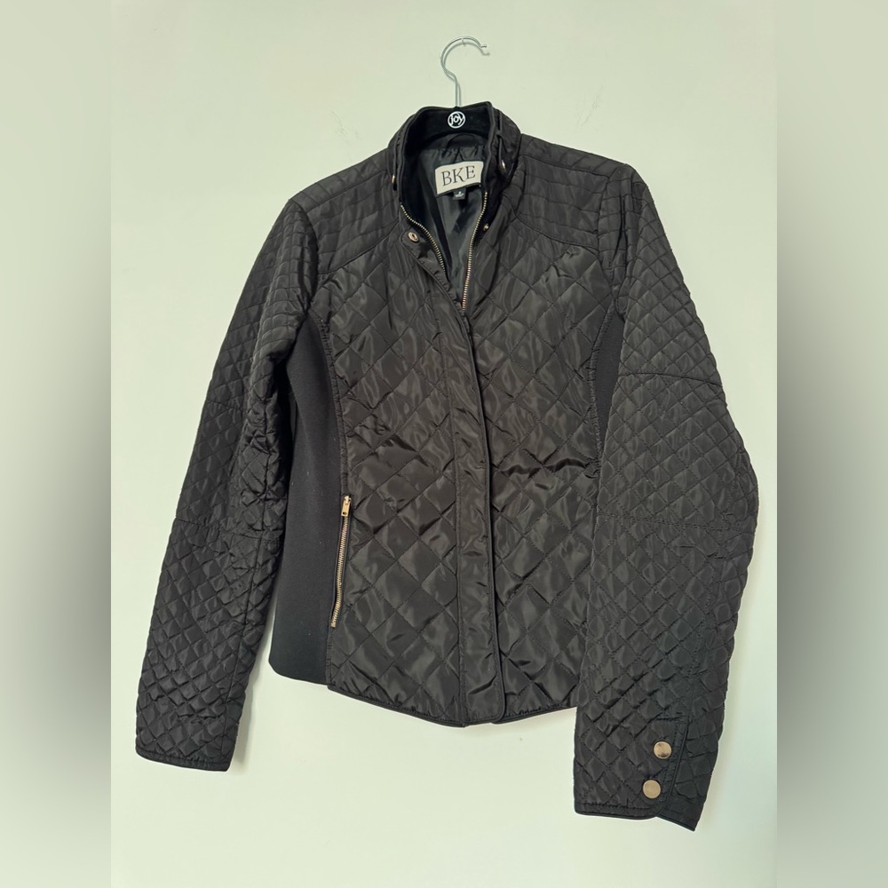 BKE Black Quilted Puffer Jacket